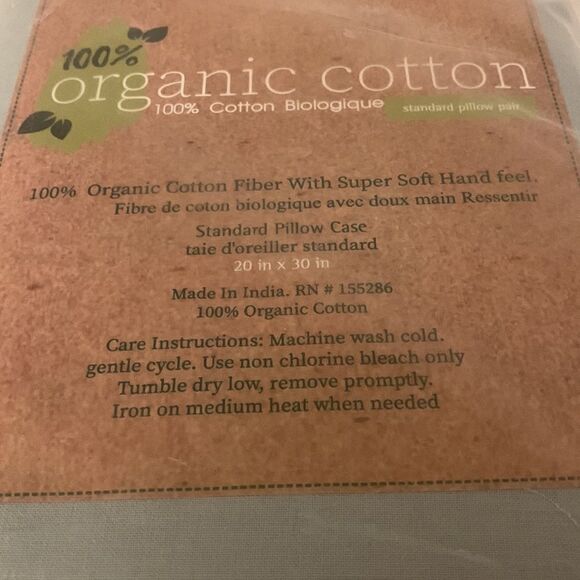 Standard pillowcase pair 20“ x 30“ in cool blue - Picture 2 of 5